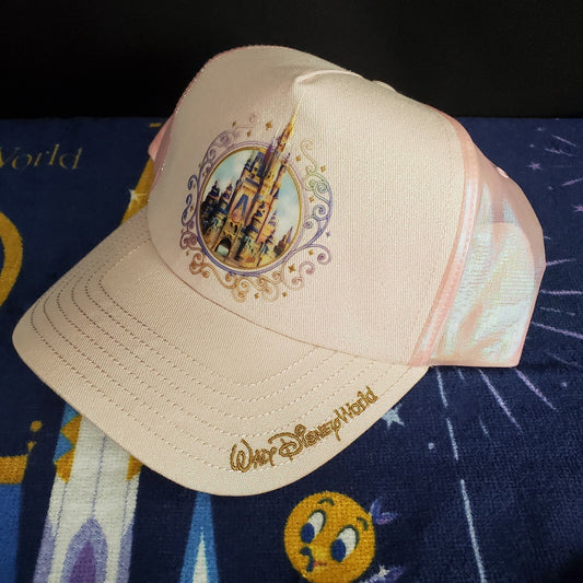 2021 Walt Disney World 50th Anniversary Castle Collection Pink Adult Hat New