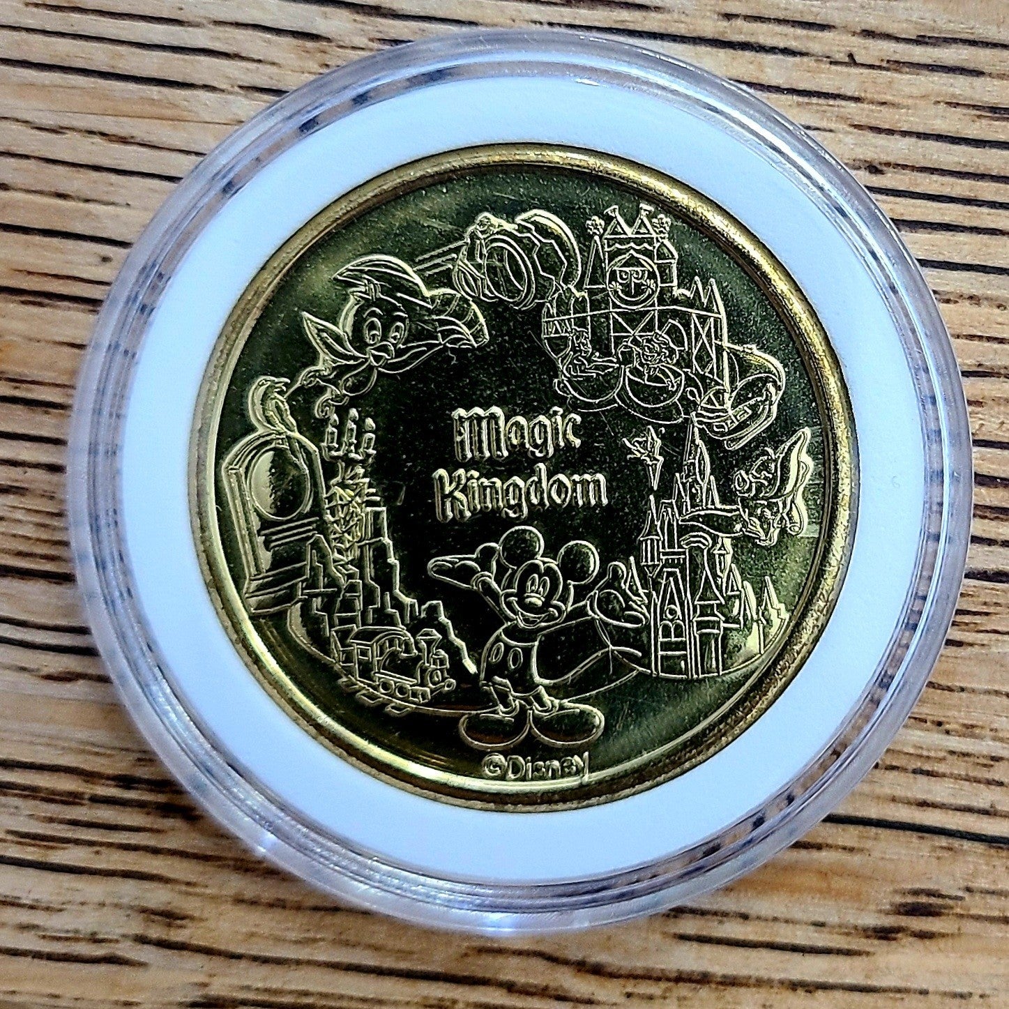 2024 Firefighter Mickey Coin Disney World Park Golden Color Metal Magic Kingdom