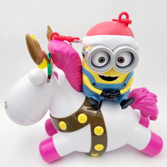 Universal Studios Despicable Me Santa Minion Unicorn Christmas Popcorn Bucket