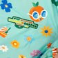 LARGE Disney Park 2026 EPCOT Flower Garden Festival Orange Bird Rain Windbreaker