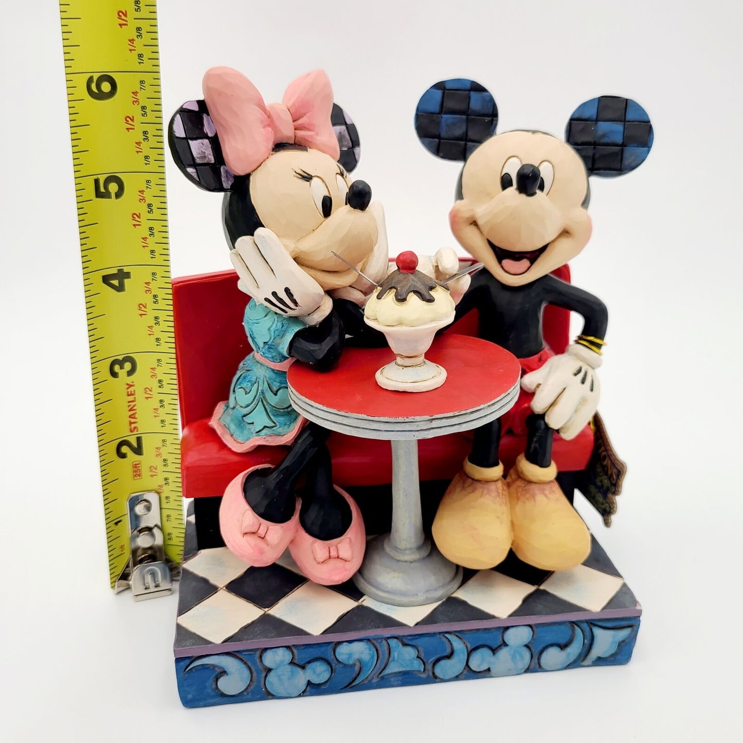 NEW Disney Park Traditions Jim Shore Mickey Minnie Mouse Soda Shop Love Flavors
