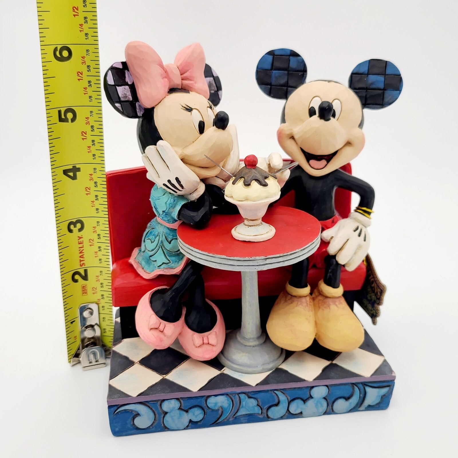 NEW Disney Park Traditions Jim Shore Mickey Minnie Mouse Soda Shop Love Flavors