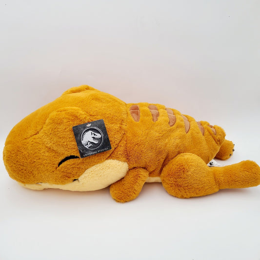 NEW Universal Studios Jurassic Park Jurassic World T-Rex Orange Sleeping Plush