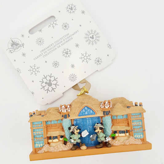 Disney Parks Animal Kingdom Lodge Resort Mickey Minnie Christmas Ornament New