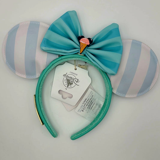 Disney Parks Beach Club Resort SCENTED Minnie Mouse Ears Headband Loungefly 2024