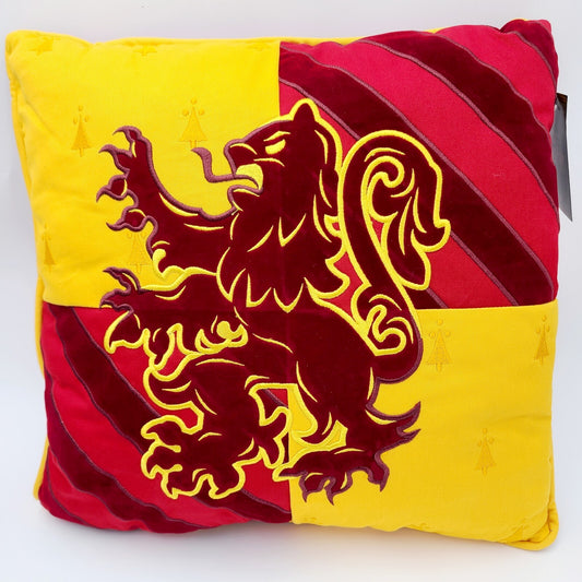 NEW Harry Potter Gryffindor Pillow  Universal Studios Wizarding World 16" x 16