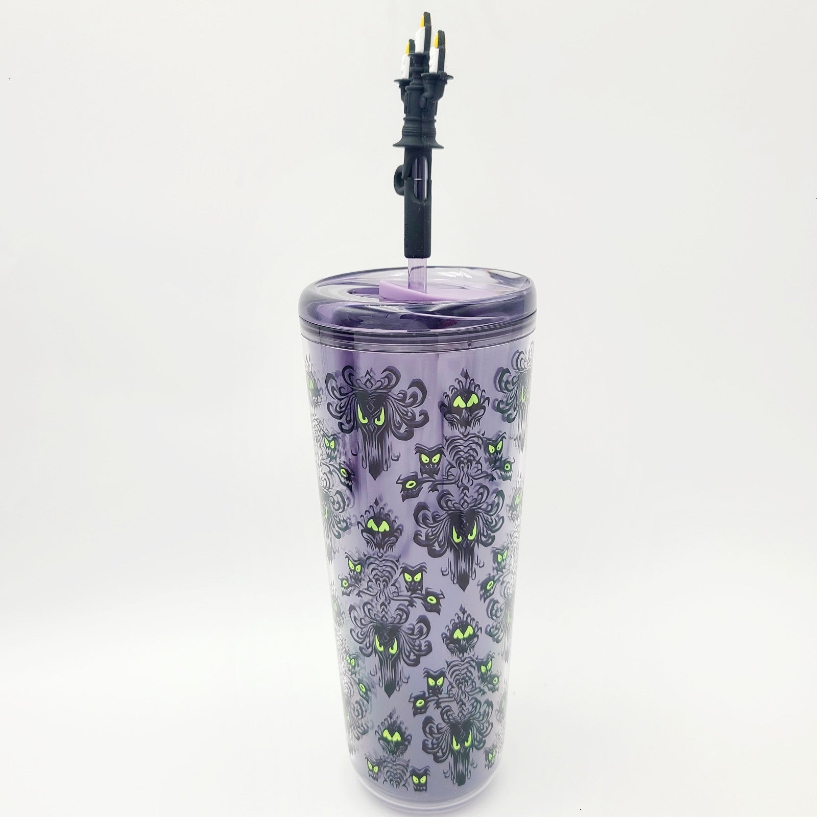 2026 Disney Parks Starbucks Haunted Mansion Wallpaper Travel 24 Oz Tumbler New