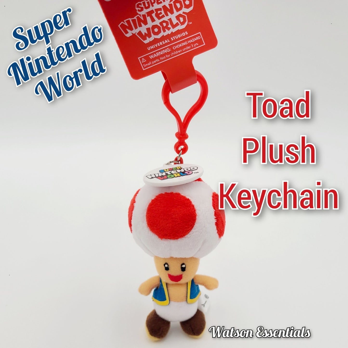 Toad Plush Keychain Universal Studios Orlando EPIC Universe Super Nintendo World
