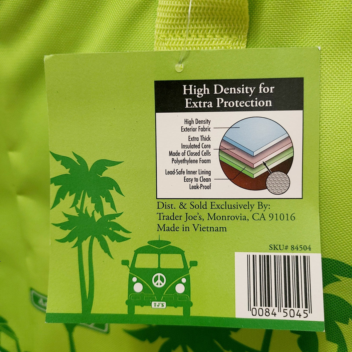 TRADER JOE’S NEW SPRING 2026 Large Reusable Insulated Bag 8 Gallons Green Blue