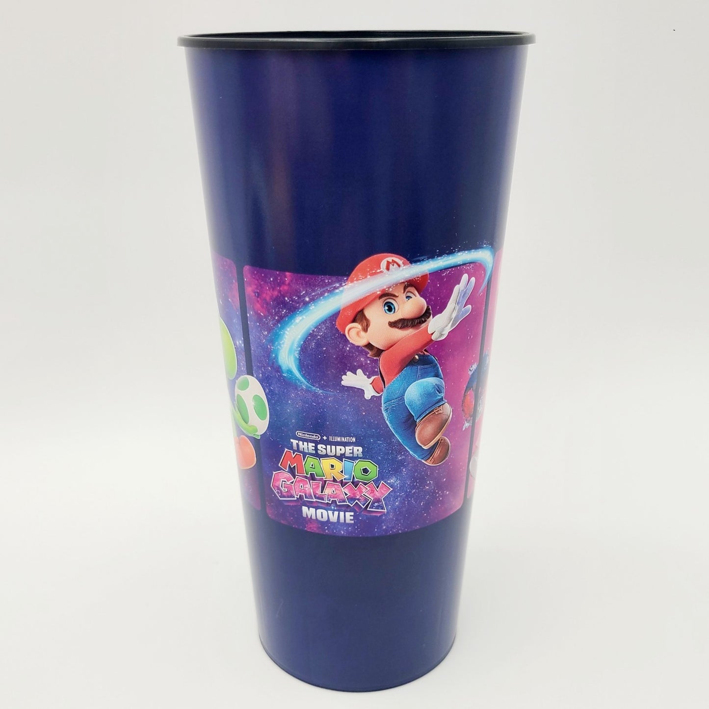 Super Mario Galaxy Movie Plastic Cup Authentic Theater Exclusive Yoshi Peach NEW
