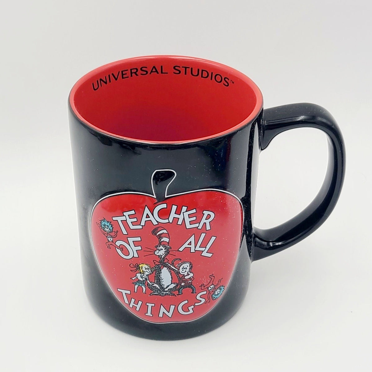 NEW Universal Dr Seuss Teacher of All Things Cat in Hat Mug Ceramic Coffee Cup