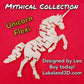 *Unicorn & Dragon* 3D Printed Flexi Fidget Toy Decor Gift Decoration Lakeland3D