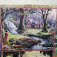 4-In-1 Disney Parks Thomas Kinkade Four Puzzles Cinderella, Snow, Ariel, Aurora