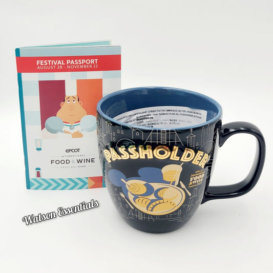 2025 Disney Parks Epcot International Food & Wine Festival Logo Passholder Mug