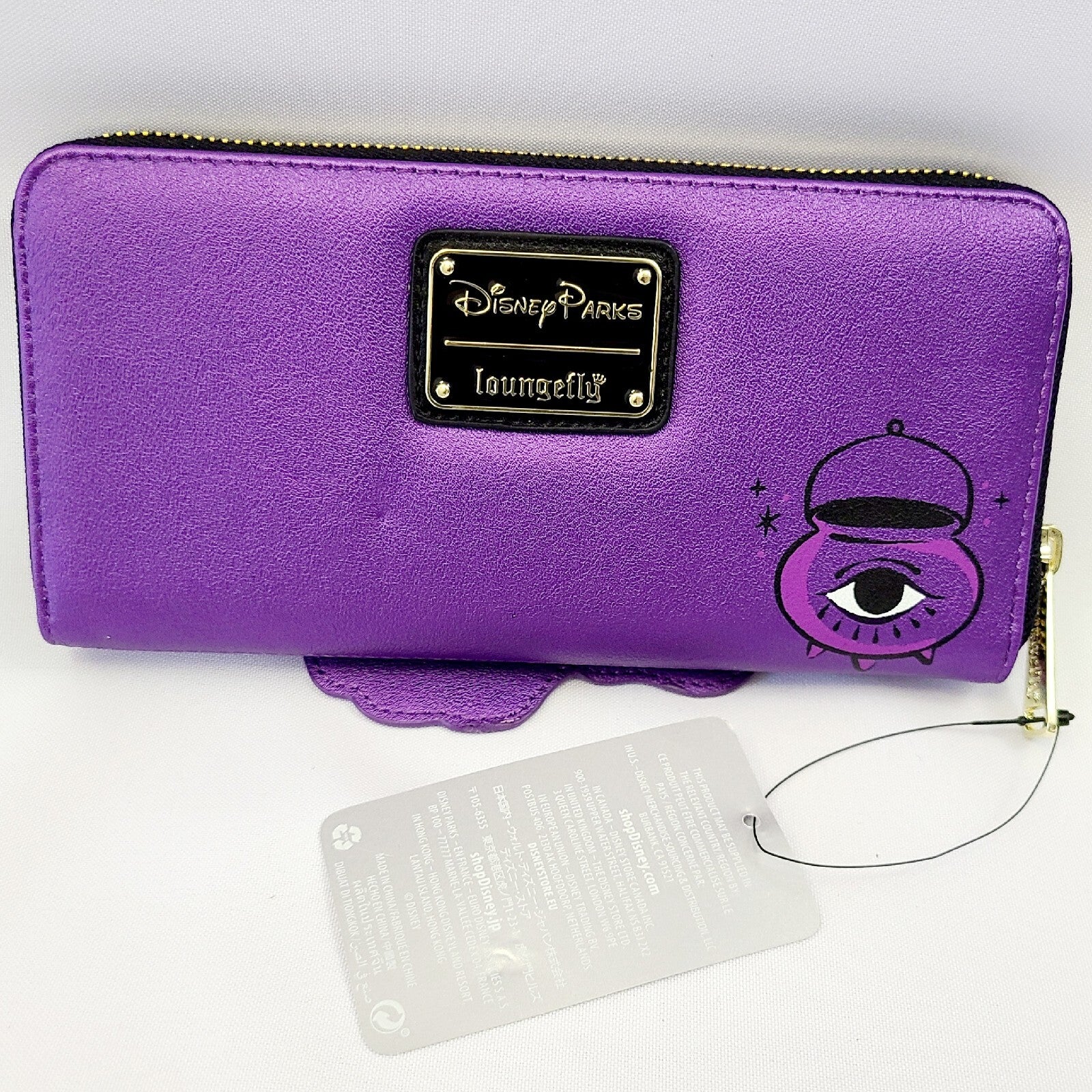 NEW Loungefly Disney Parks Hocus Pocus Sanderson Sisters Binx Zip-Around Wallet