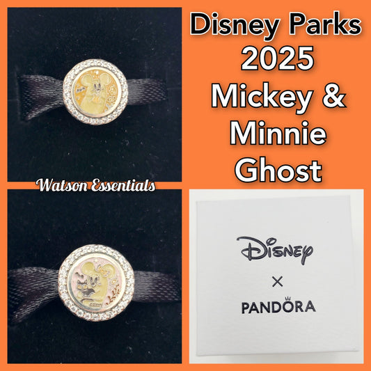 2025 Walt Disney World Parks Halloween Ghost Minnie & Mickey Cat Pandora Charm