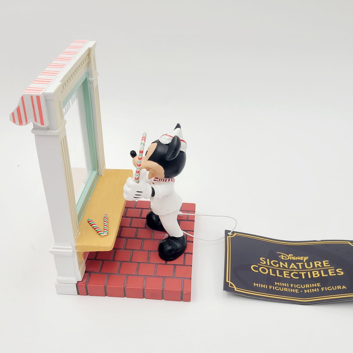 NEW 2026 Disney Parks Christmas Mickey Mouse Candy Cane Palace Mini Figurine 6"