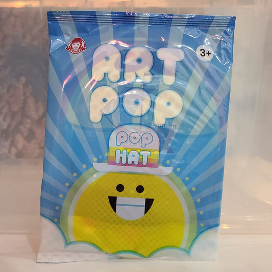 NEW Wendy’s ART POP Hat Kid's Meal Toy Sealed 2021 Collect Them All Wendys