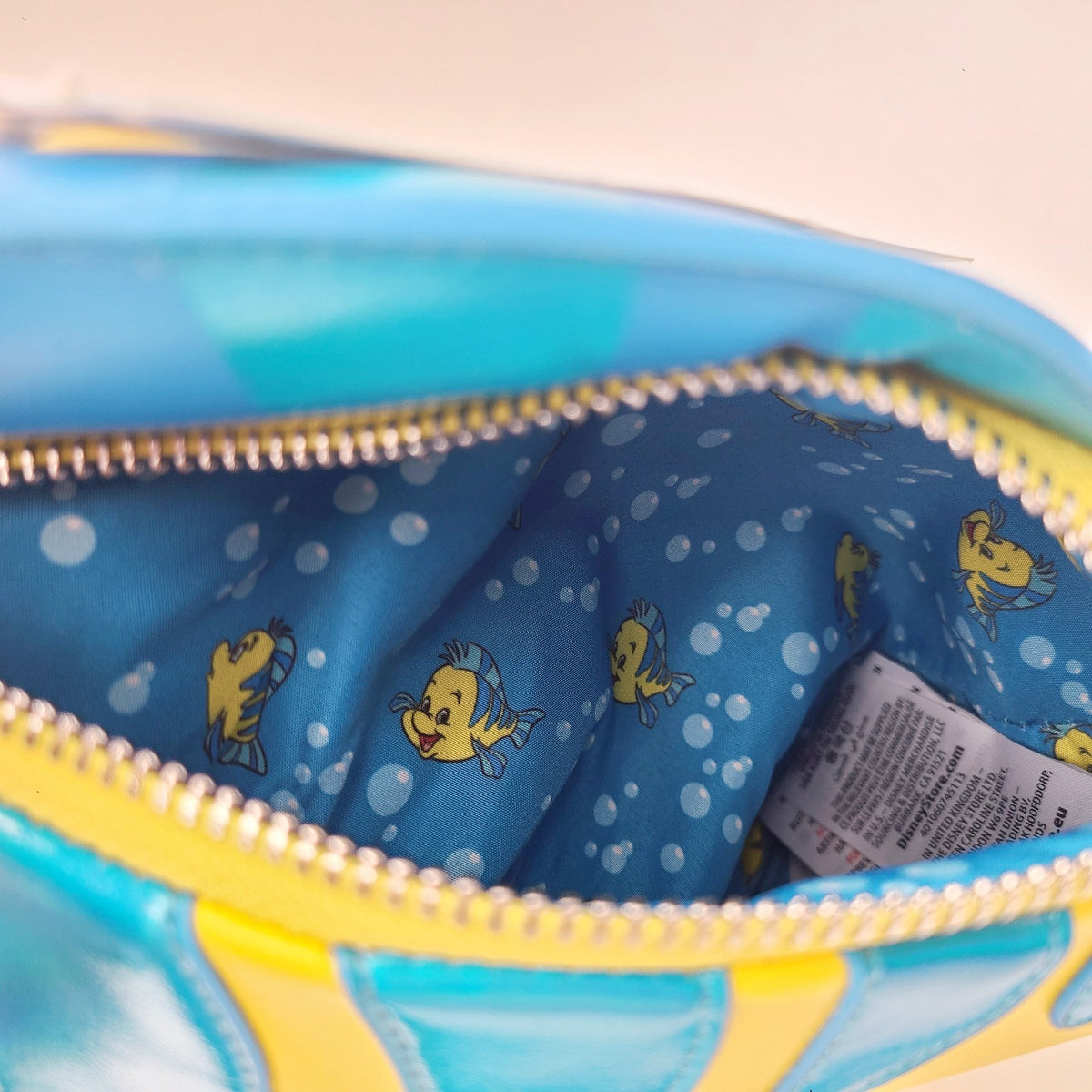 Disney Parks 2026 The Little Mermaid Flounder Fish Crossbody Bag Loungefly New