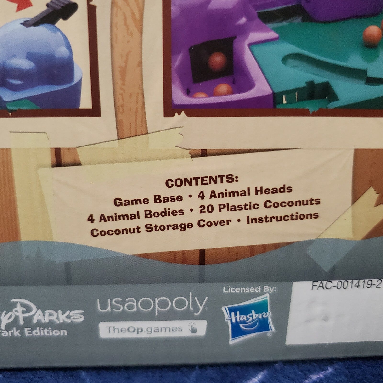 2021 Disney Parks Jungle Cruise Hungry Hippos Theme Park Edition Game Hasbro NEW