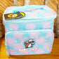 2026 Buc-ee's Pink Blue Palm Tree Thermal Lunchbox Tumbler 40oz W/ Handle Beaver