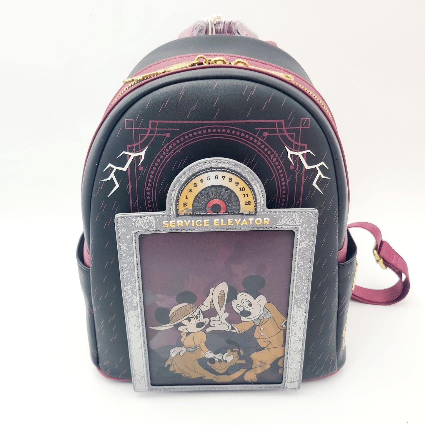 Disney Parks 2026 Loungefly Tower Of Terror Lenticular Backpack Bag Mickey Goofy