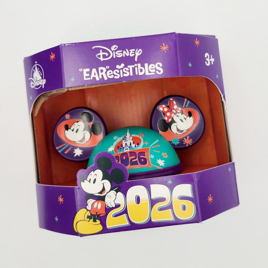 2026 Disney Parks Earesistibles Mickey Minnie Mouse Dated Yearly Ear Hat Figure