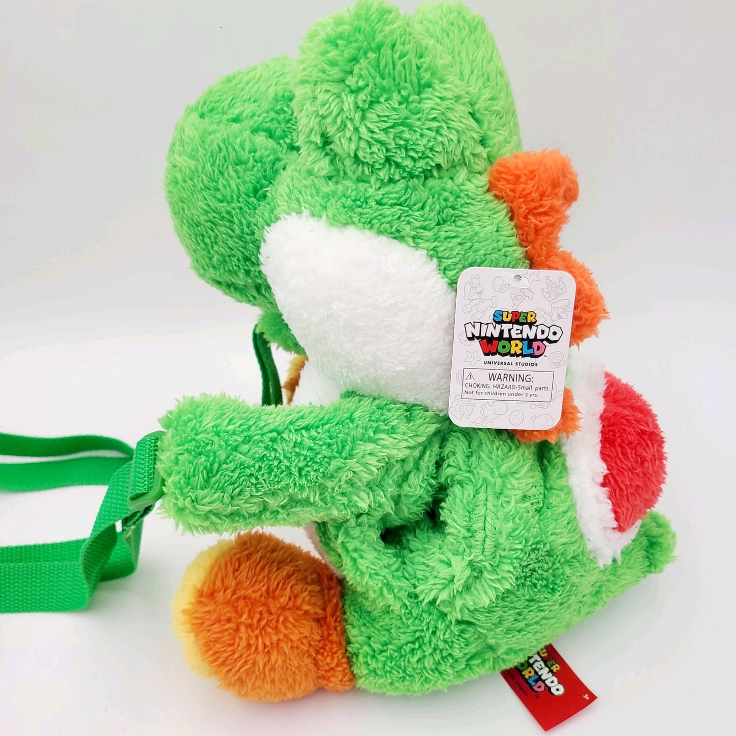 Universal Studios Super Nintendo World Green Yoshi Mini Plush Backpack Exclusive