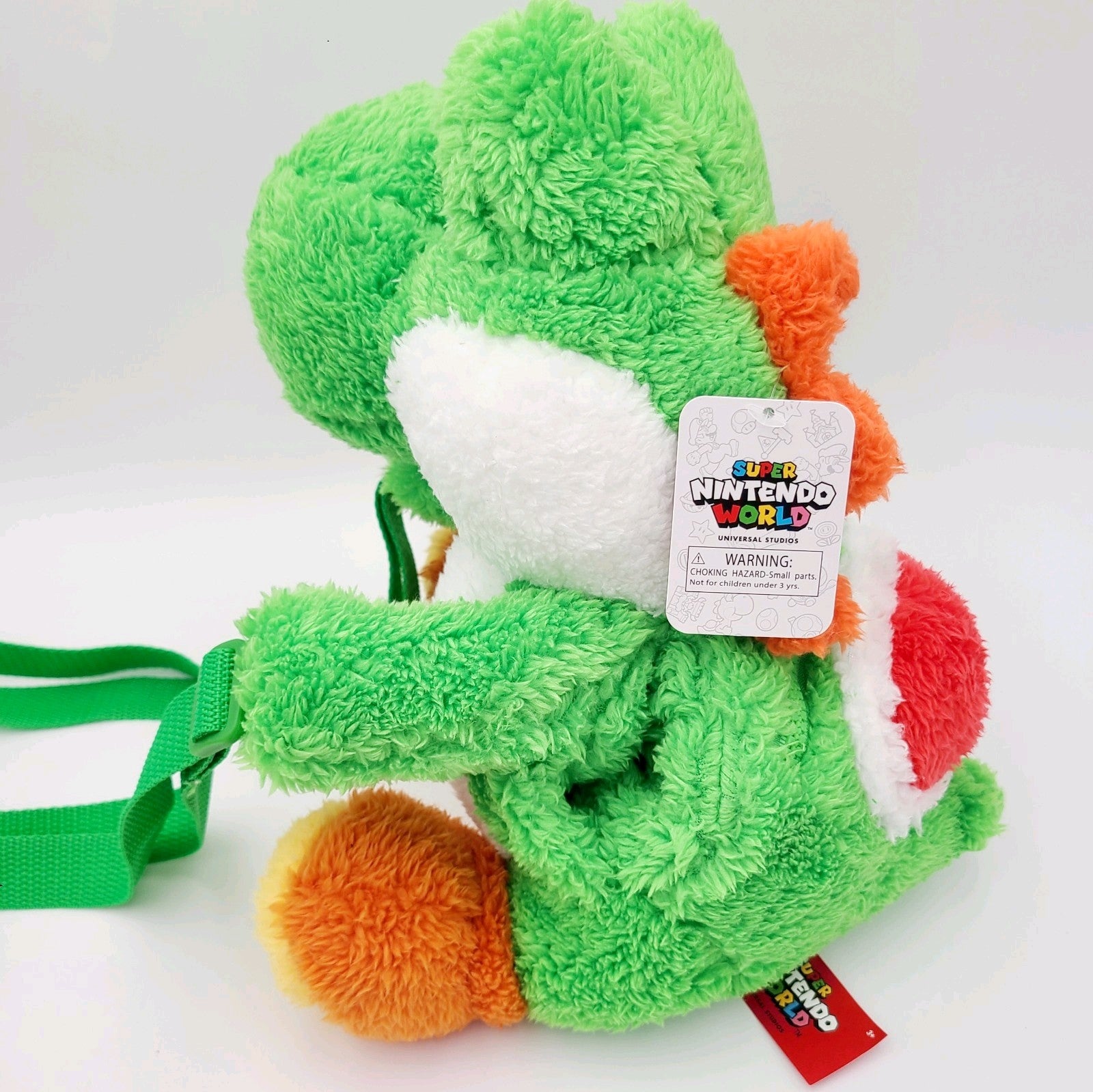 Universal Studios Super Nintendo World Green Yoshi Mini Plush Backpack Exclusive
