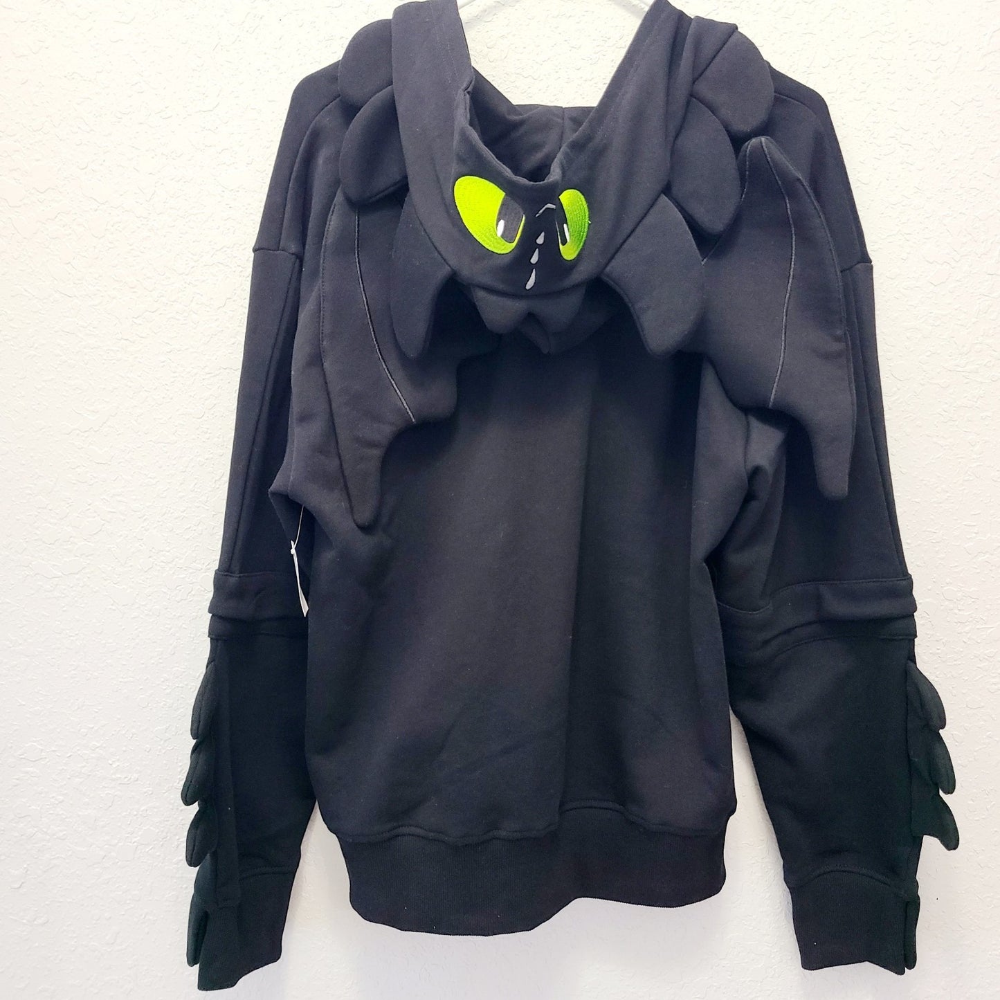 LARGE Universal Epic How Train Dragon Toothless Zipper Hoodie Hooded Sweatshirt