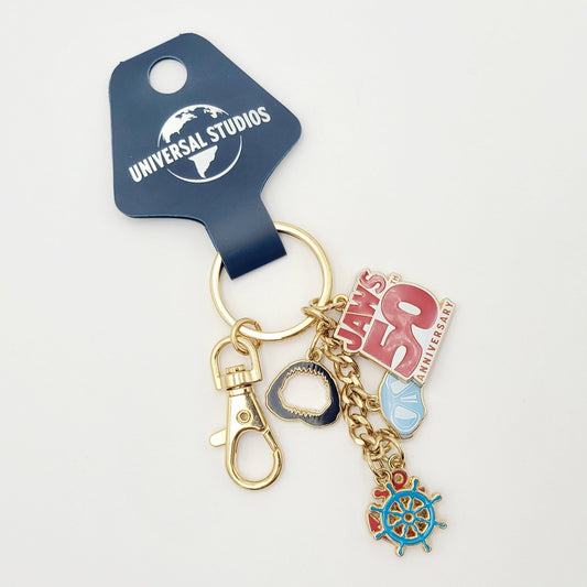 *Keychain* Universal Studios Florida Jaws 50th Anniversary Charm Shark New 2025