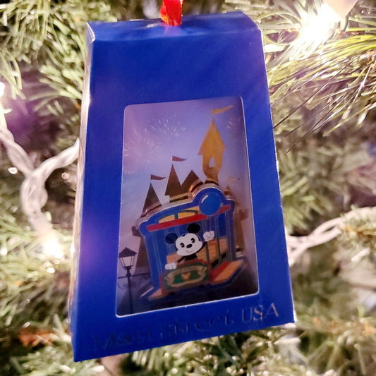 *Ornament Box & Pin* Disney Parks Main Street USA Mickey Mouse Christmas 2021
