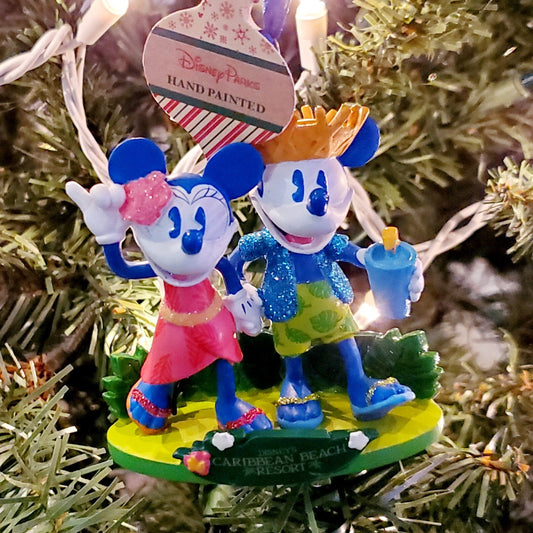 2022 Disney Parks Caribbean Beach Resort Mickey Mouse Miniature Ornament New