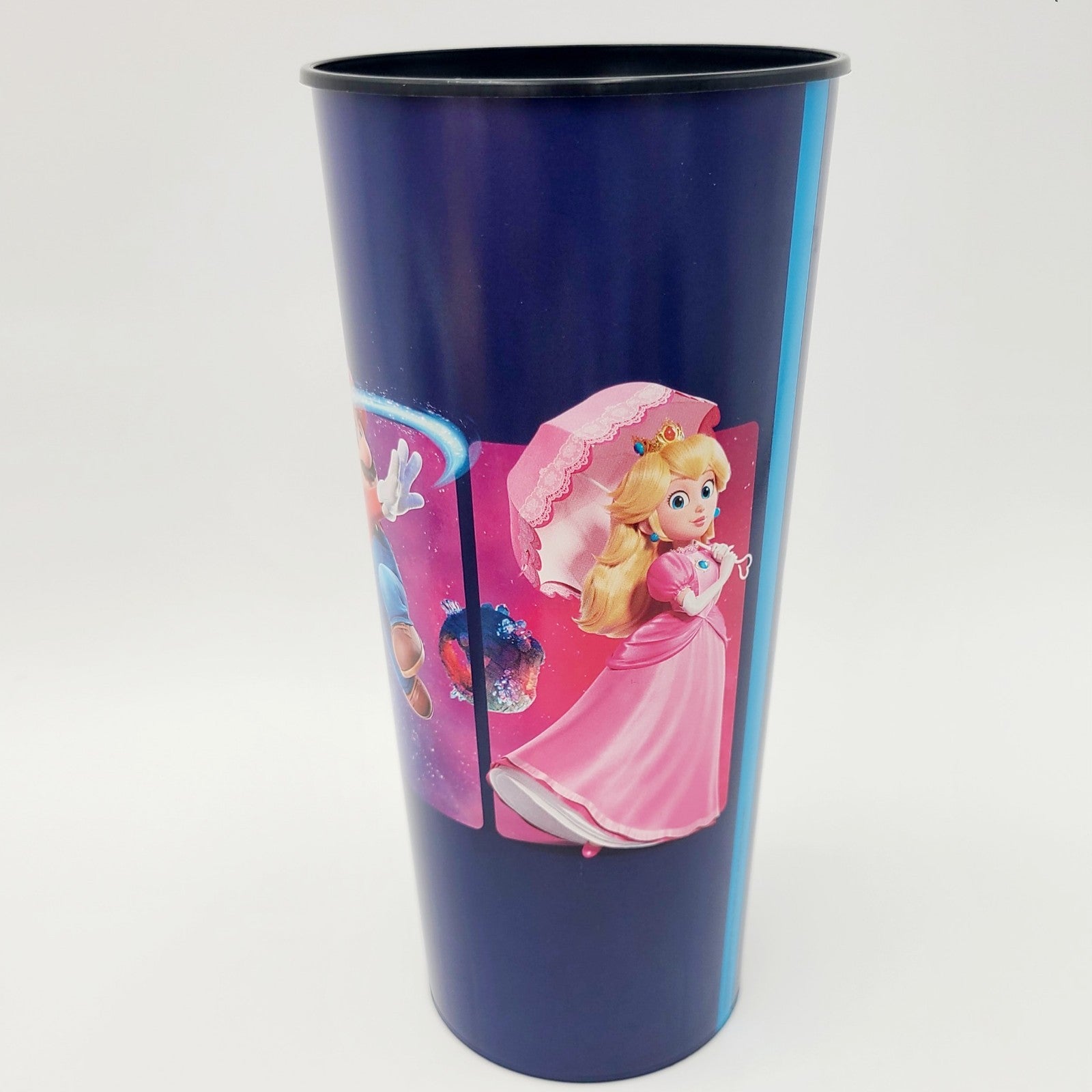 Super Mario Galaxy Movie Plastic Cup Authentic Theater Exclusive Yoshi Peach NEW