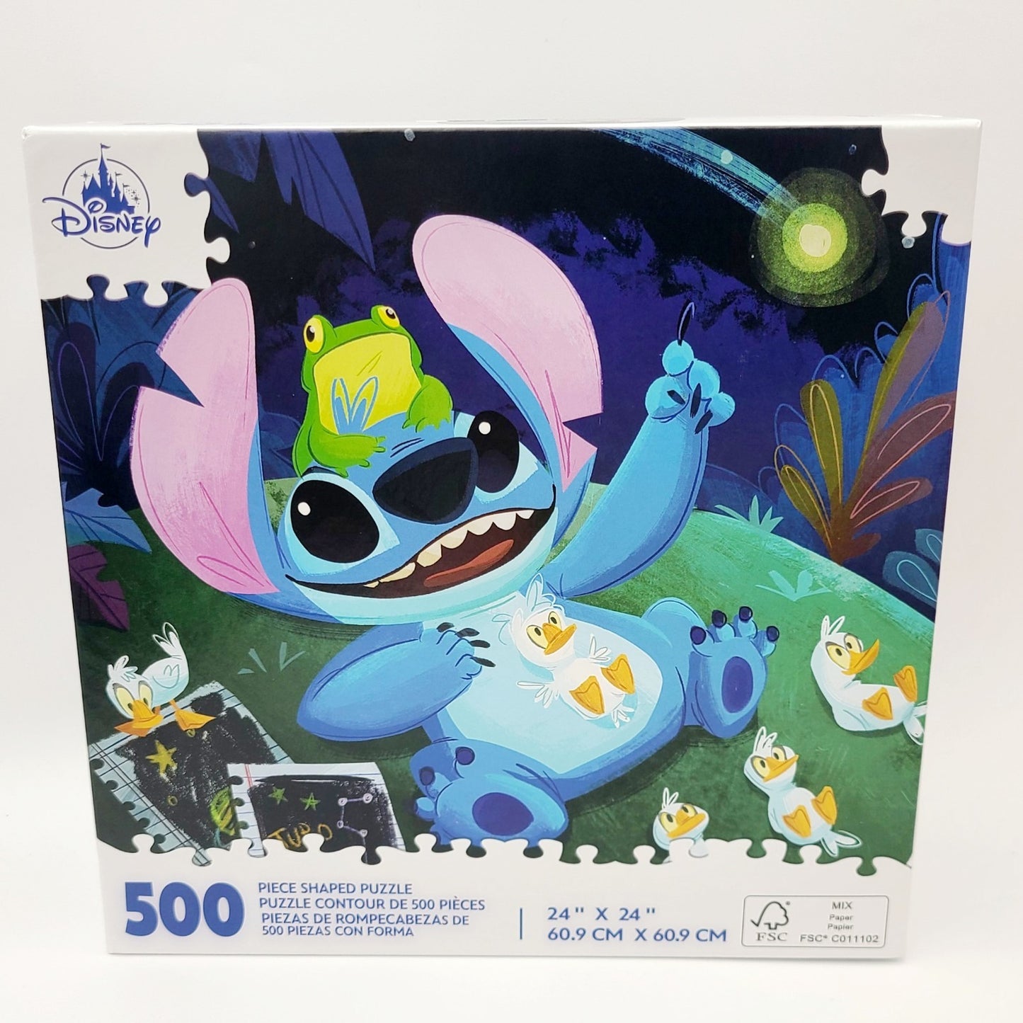 Disney Parks 2025 Lilo & STITCH 500pc Jigsaw Puzzle Ugly Duckling 24" x 24" NEW