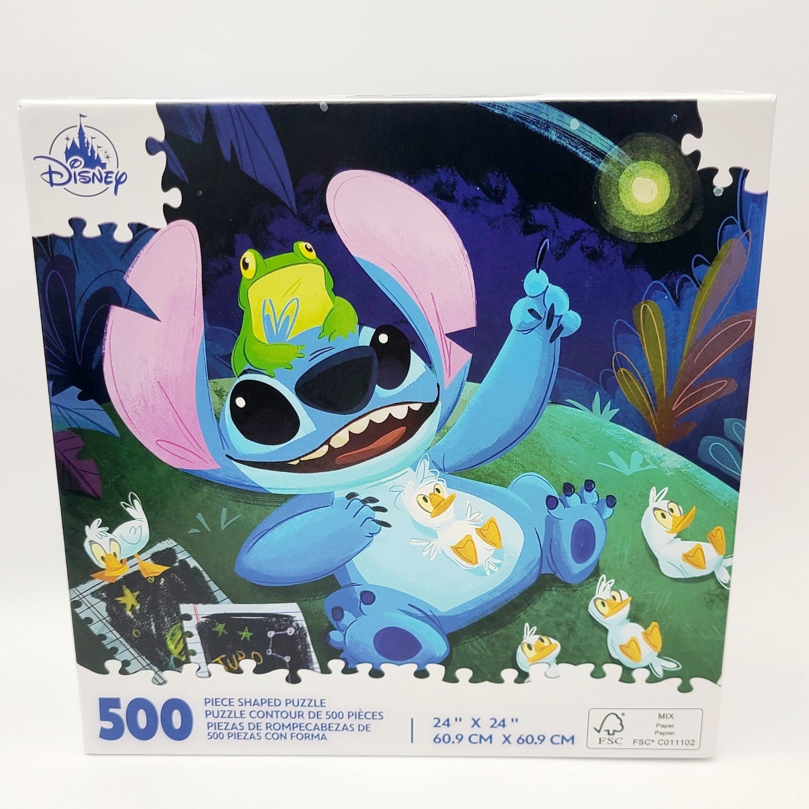 Disney Parks 2025 Lilo & STITCH 500pc Jigsaw Puzzle Ugly Duckling 24" x 24" NEW