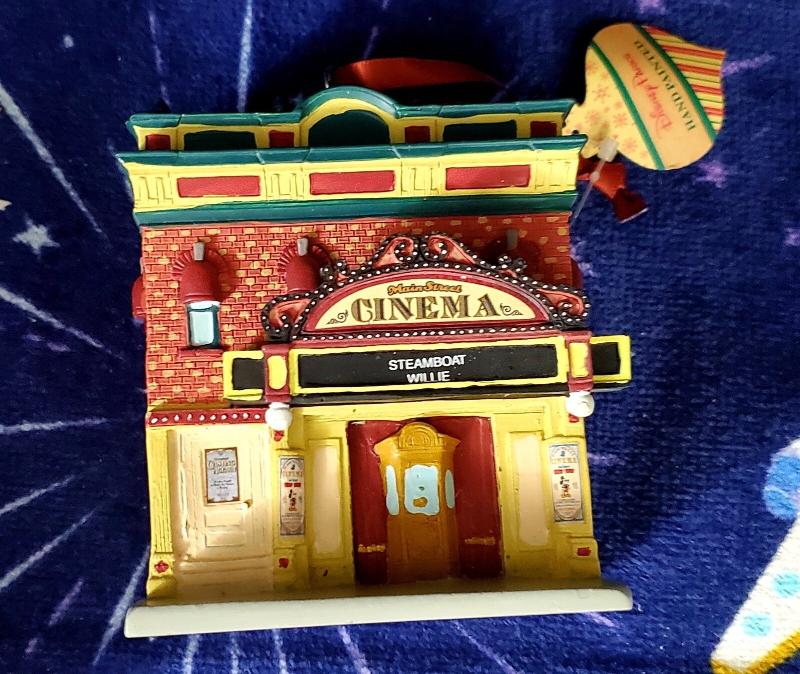 2020 Disney World Parks Main Street Cinema Ornament Miniature Steamboat Willie