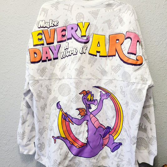 LARGE 2024 Disney Parks EPCOT Art Festival Figment Work Of Art Spirit Jersey NEW