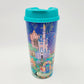 Walt Disney World Parks Resort Refillable Theme Park Cup Souvenir Mug Blue Lid