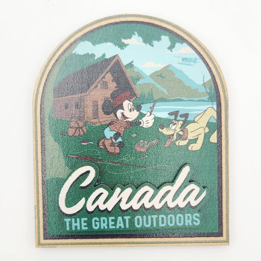 *Magnet* Walt Disney World Parks Canada Pavilion EPCOT Mickey Mouse Pluto NEW