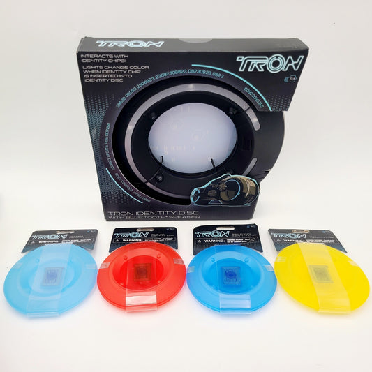 NEW Disney Parks TRON Lightcycle Identity Disc Bluetooth Speaker 4 Identity Chip