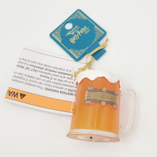 NEW Universal Studios Harry Potter Butterbeer Light-Up Mug Christmas Ornament
