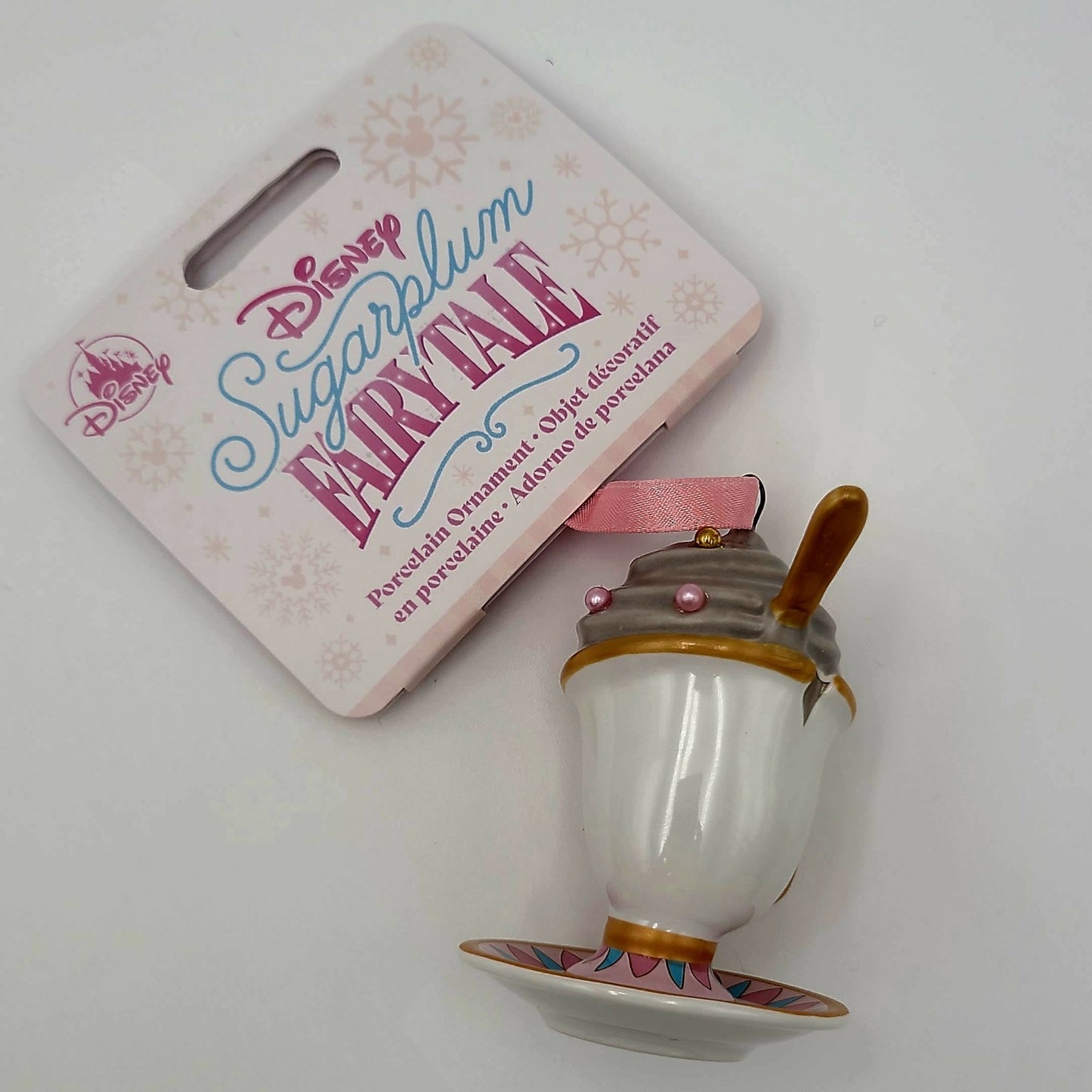 2025 Disney Parks Sugarplum Fairytale Beauty & The Beast Chip Cup Ornament New