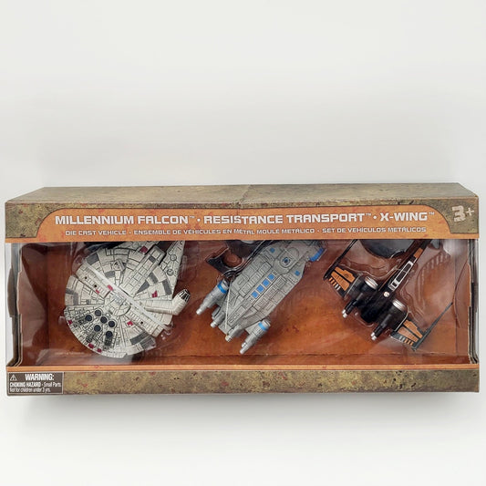 Disney Parks Star Wars Galaxy's Edge Die Cast Ships Set Millennium Falcon X-Wing