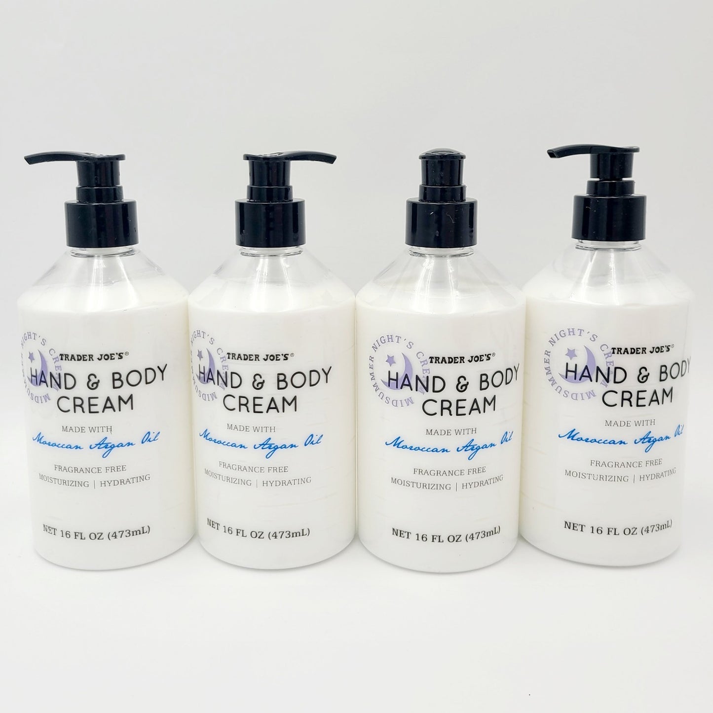 *Set of 4* Trader Joe's A Midsummer Night's Cream Hand & Body Lotion Moisturizer