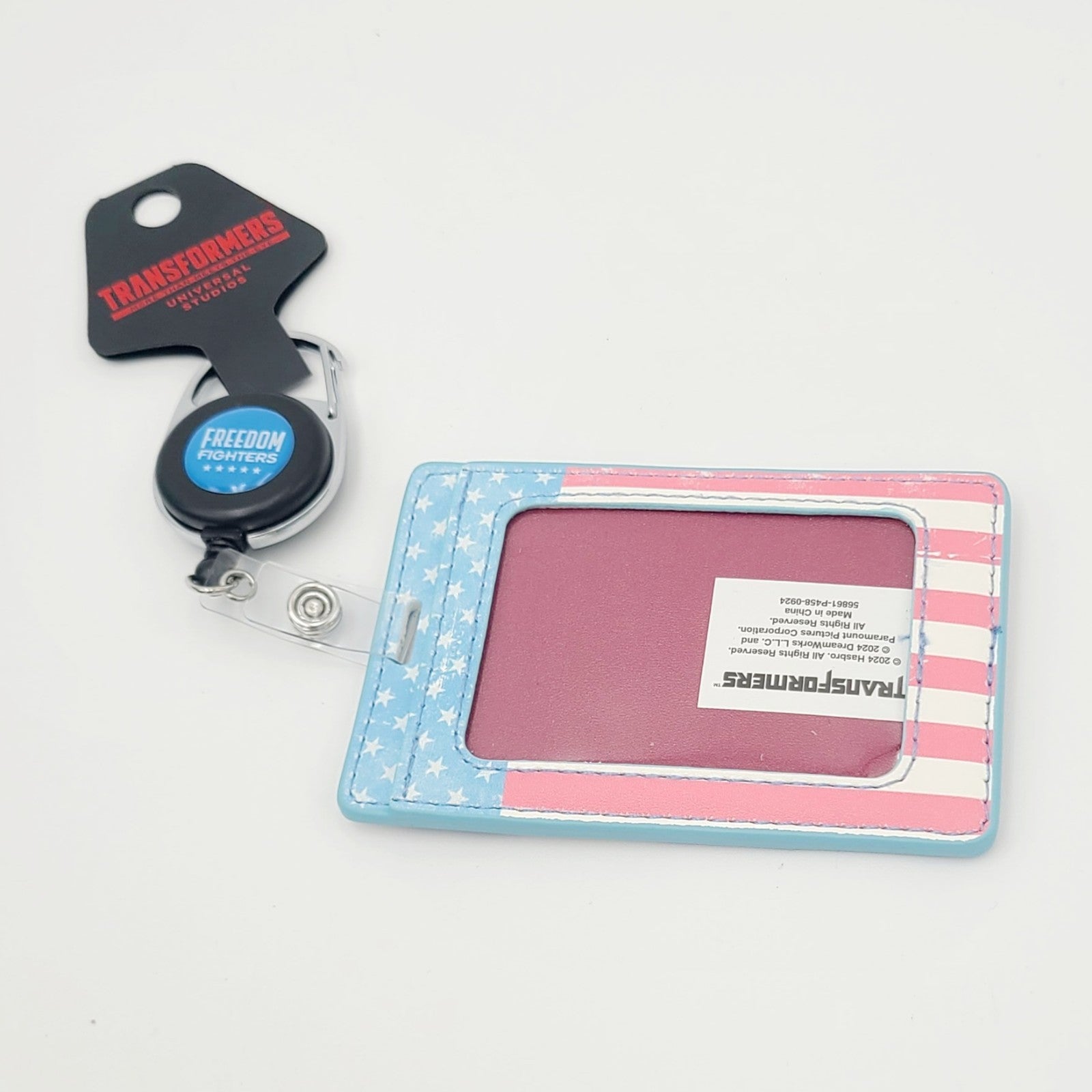 Universal Studios Transformers Optimus Prime Retractable ID Badge Reel Fighters