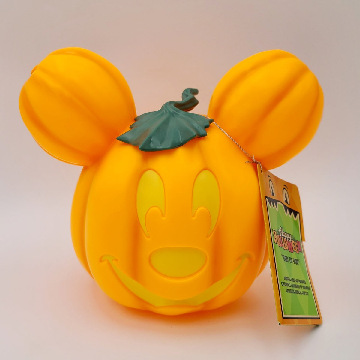 *Mickey Pumpkin* 2026 Disney Park Halloween Light-Up Singing Boo To You Figure