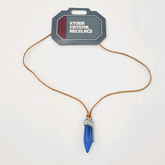 Disney World Star Wars Galaxy’s Edge BLUE Kyber Crystal Necklace Dok-Ondar's NEW