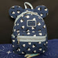 *Loungefly Mini Backpack & Wallet Set* Disney Park Mickey Mouse Blue Denim NEW