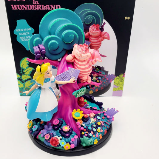 NEW Walt Disney World Parks Alice in Wonderland Glow-in-the-Dark Figurine Figure